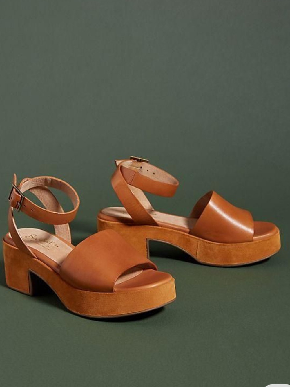 Seychelles Calming Influence Tan Platform Ankle-Strap Sandals - Picture 3 of 8